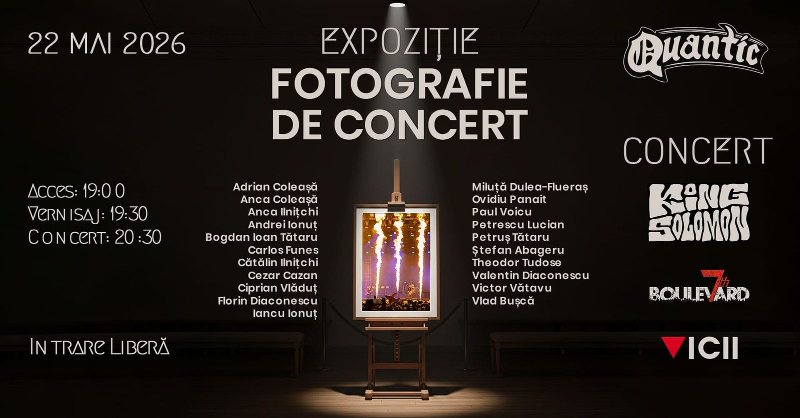 Expoziție Fotografie de Concert — Quantic Club